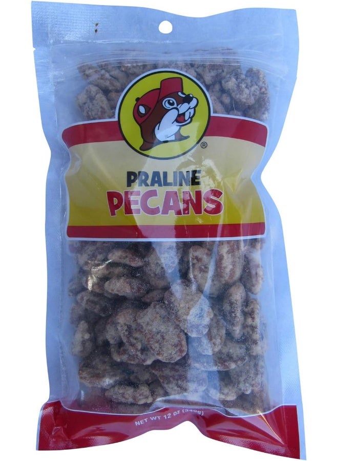 Buc-ee's Glazed Pecan Praline Halves in a Resealable Bag, 12 Ounces